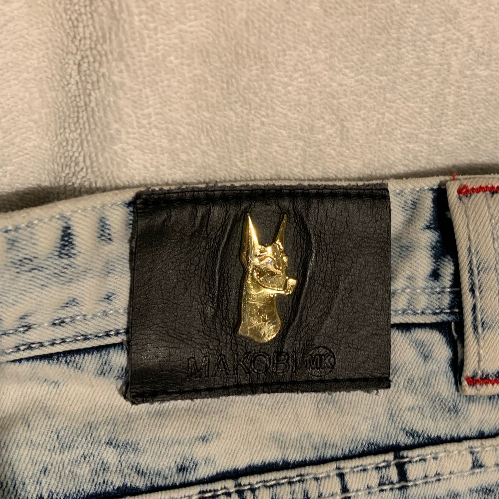 Slightly used. Makobi brand name jeans.